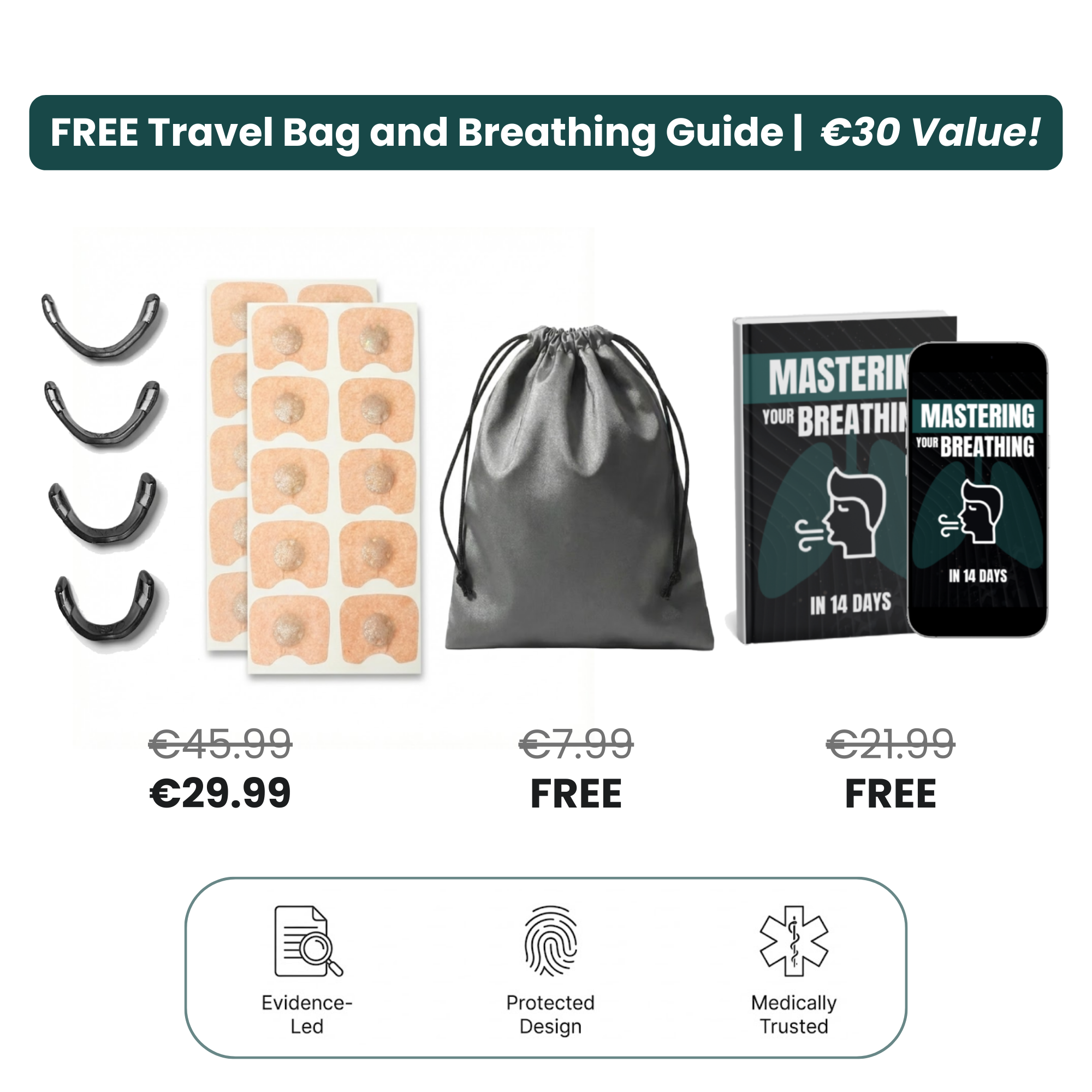 Boreal Air+ | Magnetic Nasal Strips Essential Kit